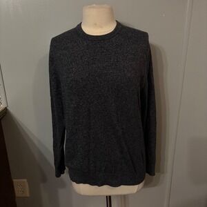 Banana Republic Gray Heather Cashmere Crew Neck Long Sleeve‎ Sweater (Men Large)